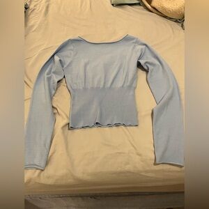 NWOT~Light Blue Long Sleeve Women's Top